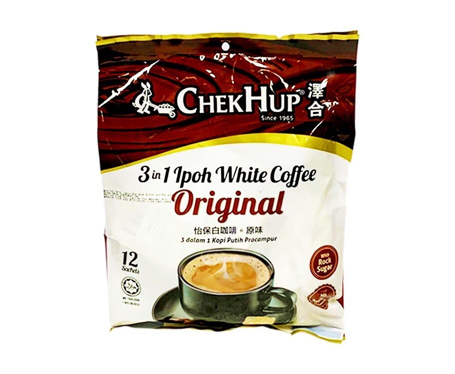 Chek Hup 3-in-1 Ipoh White Coffee Original with Rock Sugar (12 Sachets x 40g) 480g