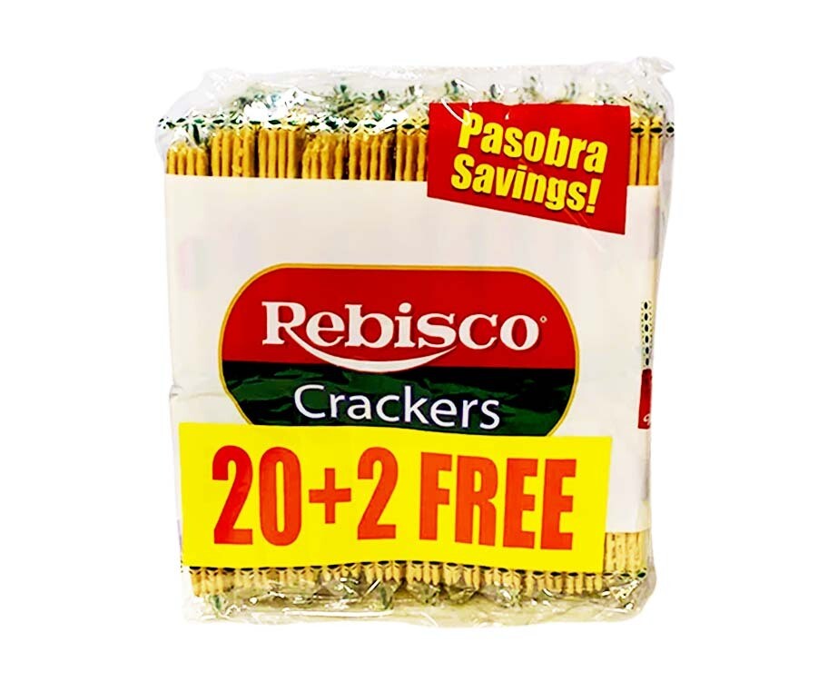 Rebisco Crackers Plain Pasobra Savings (20+2 Packs x 33g) 726g