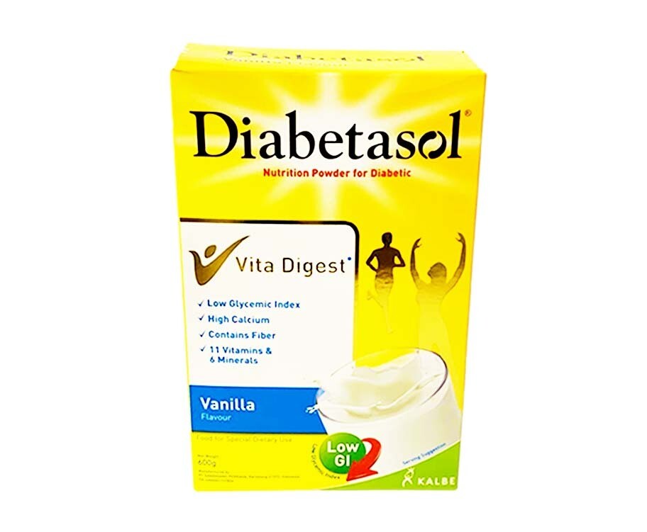 Diabetasol Nutrition Powder For Diabetic Vanilla Flavour 600g