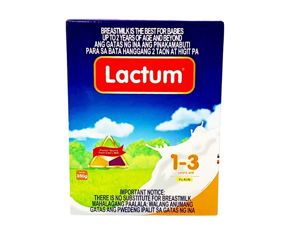 Lactum 1-3 Years Old Milk Supplement Powder Plain 350g