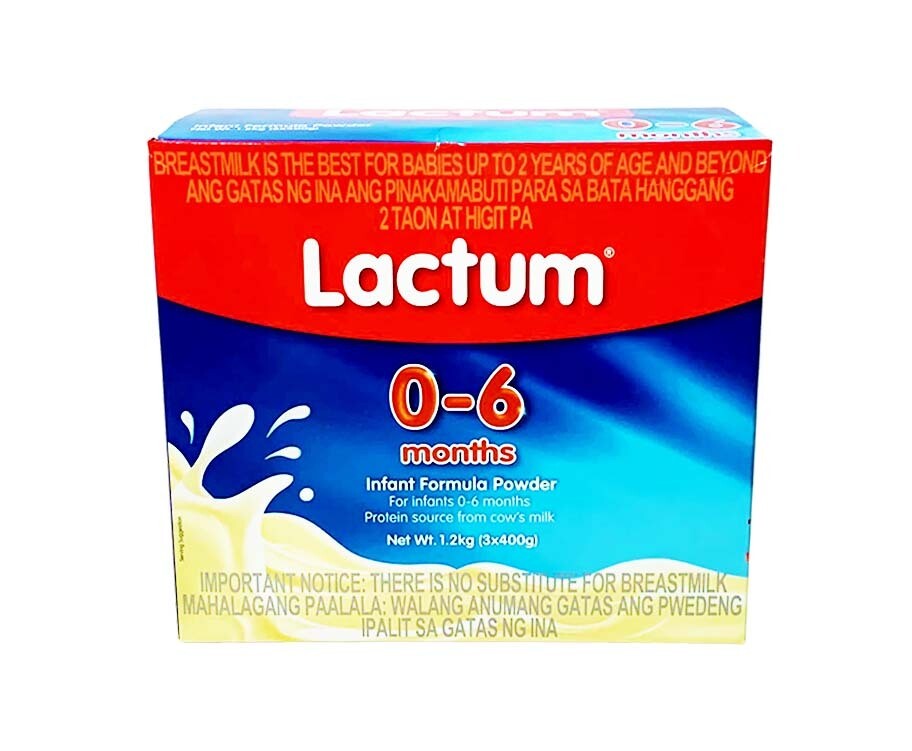 Lactum 0-6 Months Infant Formula Powder (3 Packs x 400g) 1.2kg