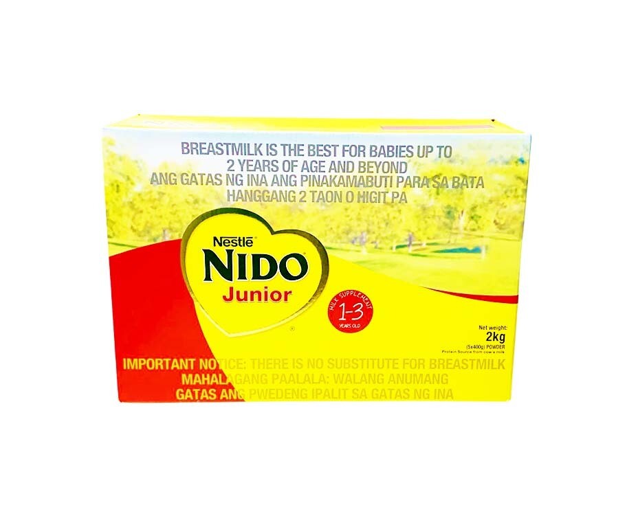 Nestlé Nido Junior 1-3 Years Old Milk Supplement Powder (5 Packs x 400g) 2kg