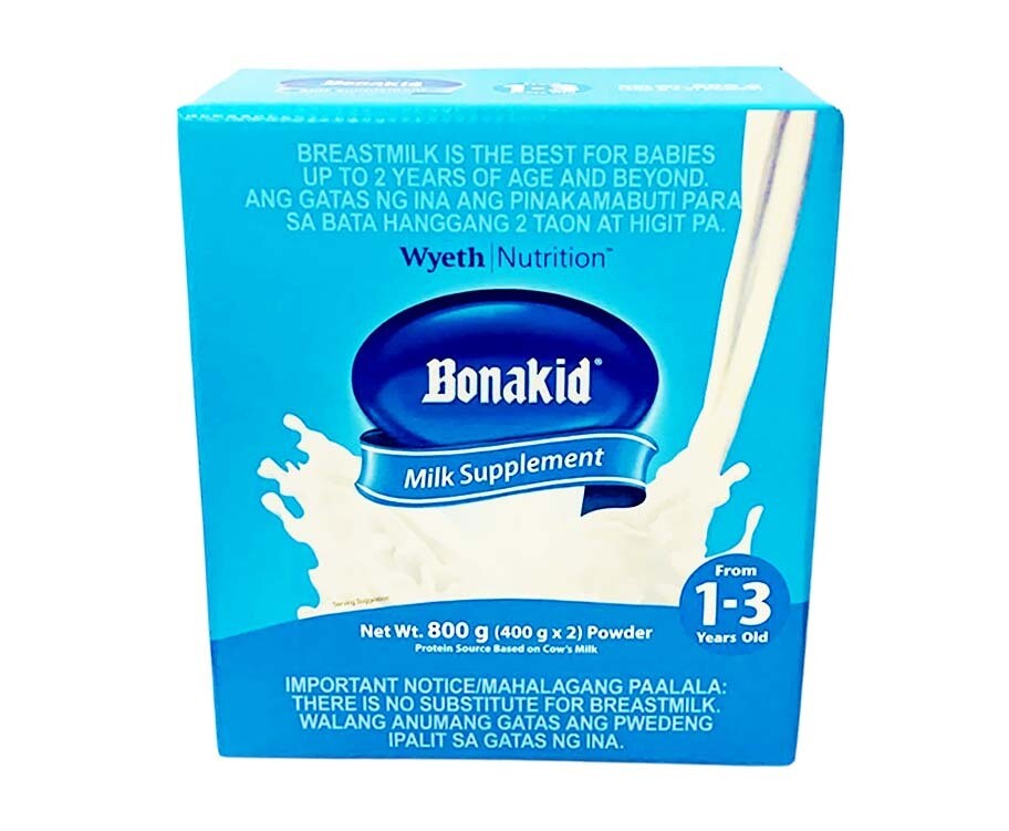 Bonakid 1-3 Years Old Milk Supplement Powder (2 Packs x 400g) 800g