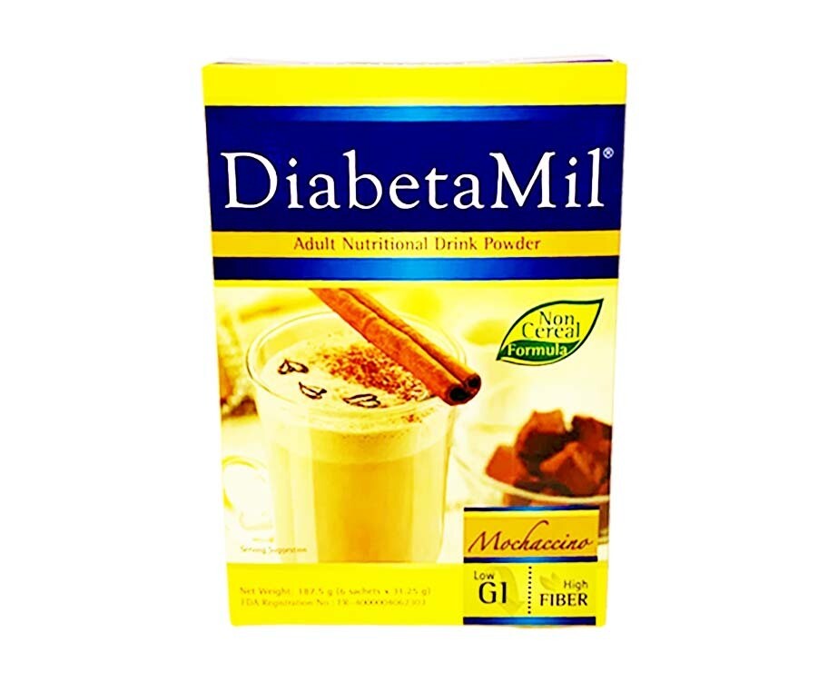 DiabetaMil Adult Nutritional Drink Powder Mochaccino (6 Sachets x 31.25g) 187.5g