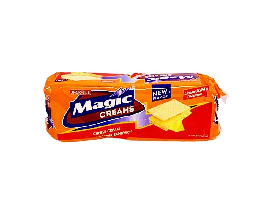 Jack &#39;n Jill Magic Creams Cheese Cream Cracker Sandwich (10 Packs x 28g) 280g