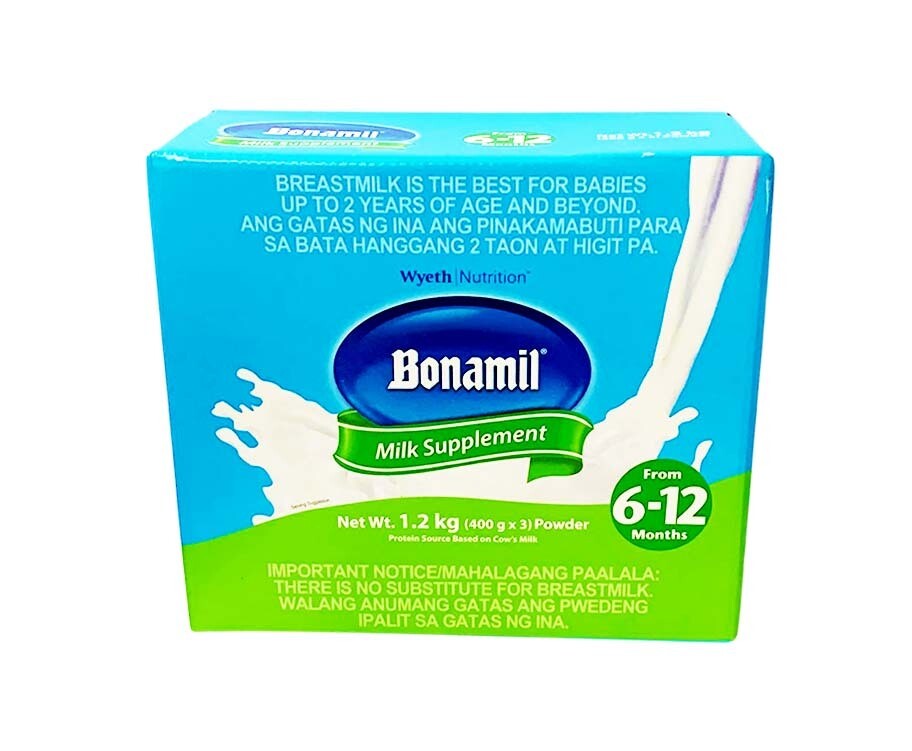 Bonamil 6-12 Months Milk Supplement Powder (3 Packs x 400g) 1.2kg