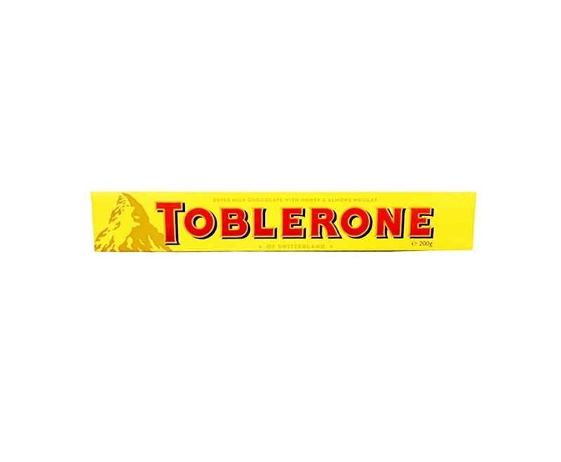 Toblerone Swiss Milk Chocolate with Honey &amp; Almond Nougat 200g