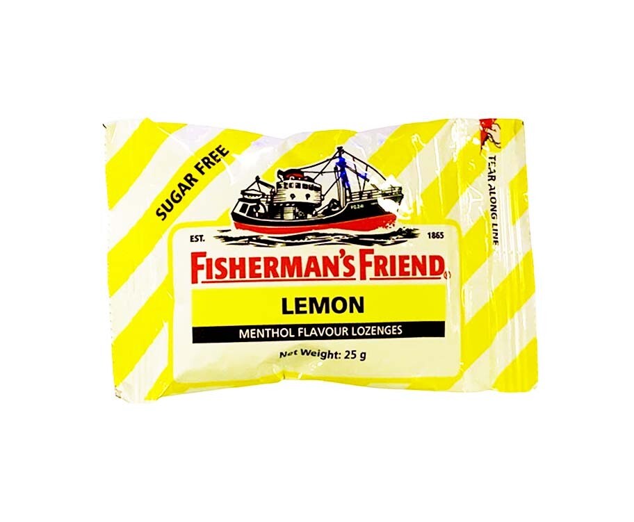 Fisherman&#39;s Friend Lemon Menthol Flavour Lozenges Sugar Free 25g