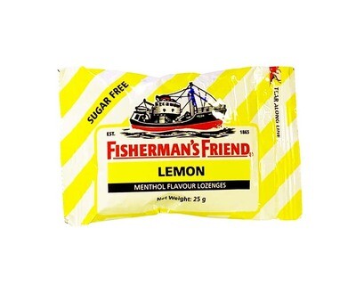 Fisherman's Friend Lemon Menthol Flavour Lozenges Sugar Free 25g