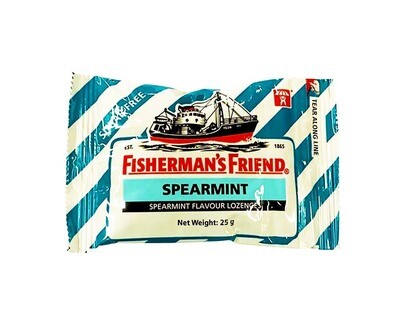 Fisherman's Friend Spearmint Flavour Lozenges Sugar Free 25g