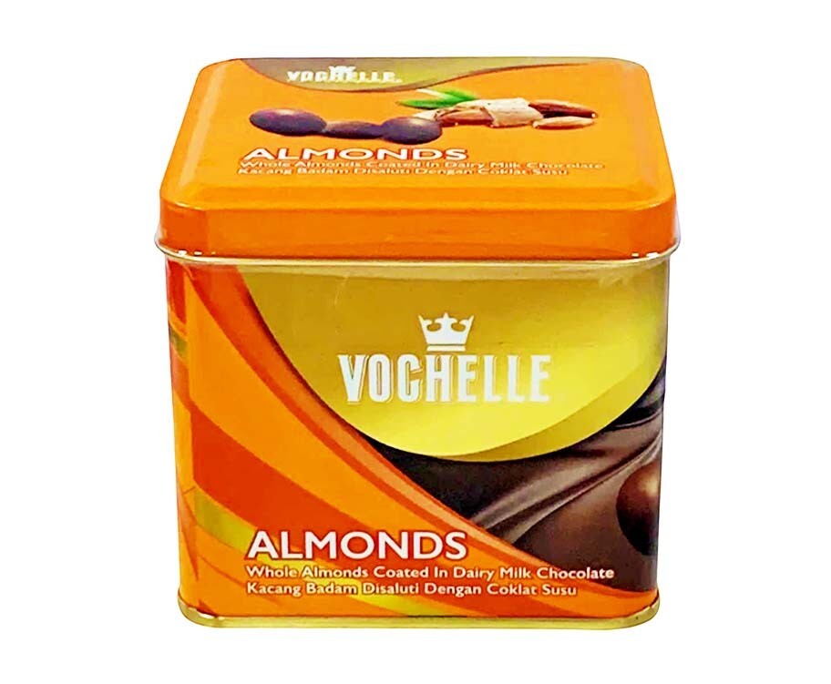 Vochelle Almonds Whole Almonds Coated in Dairy Milk Chocolate 180g