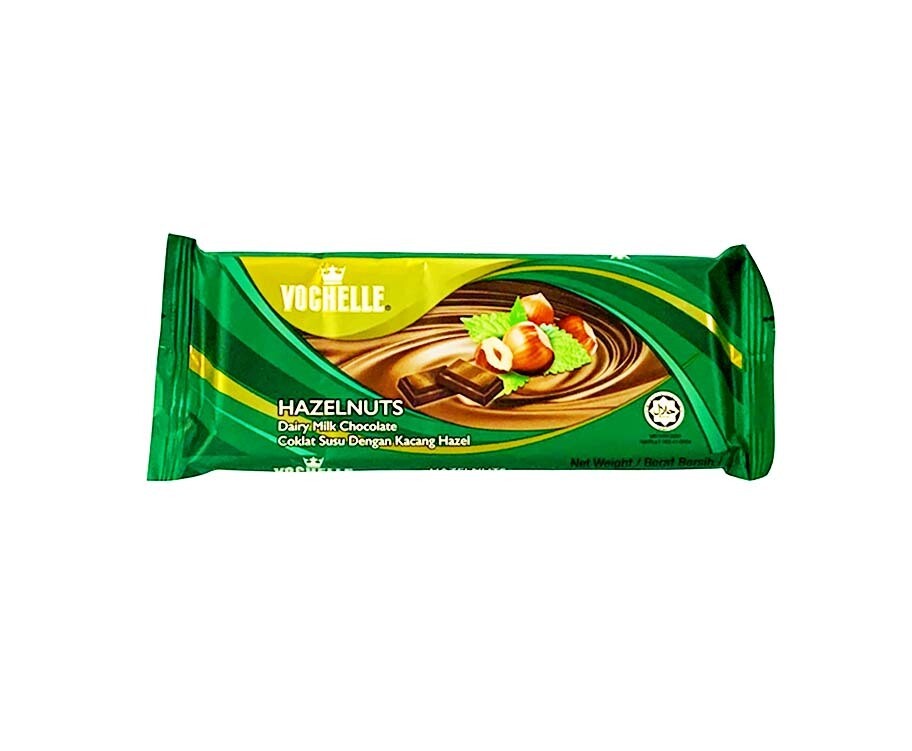 Vochelle Hazelnuts Dairy Milk Chocolate 75g