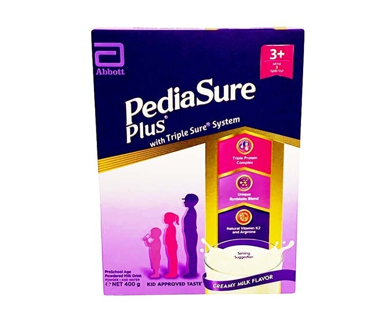Abbott PediaSure Plus with Triple Sure System 3+ Above Years Old Pre-School Age Powdered Milk Drink Creamy Milk Flavor 400g