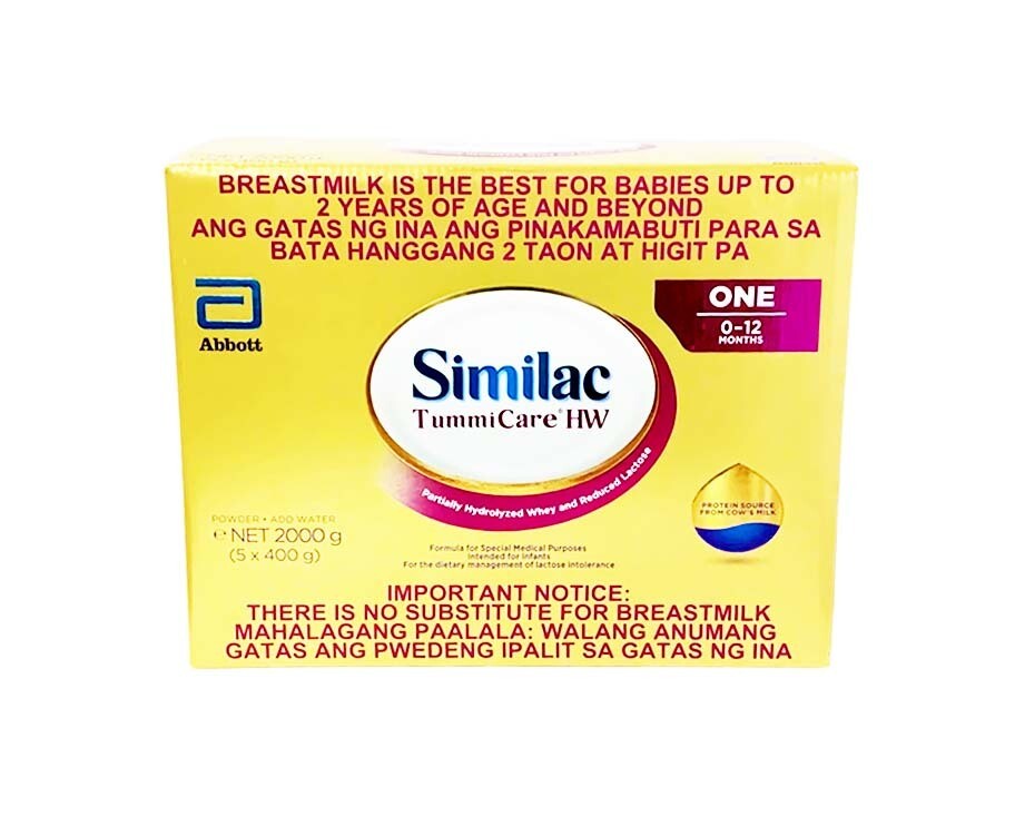 Abbott Similac TummiCare HW One 0-12 Months (5 Packs x 400g) 2000g