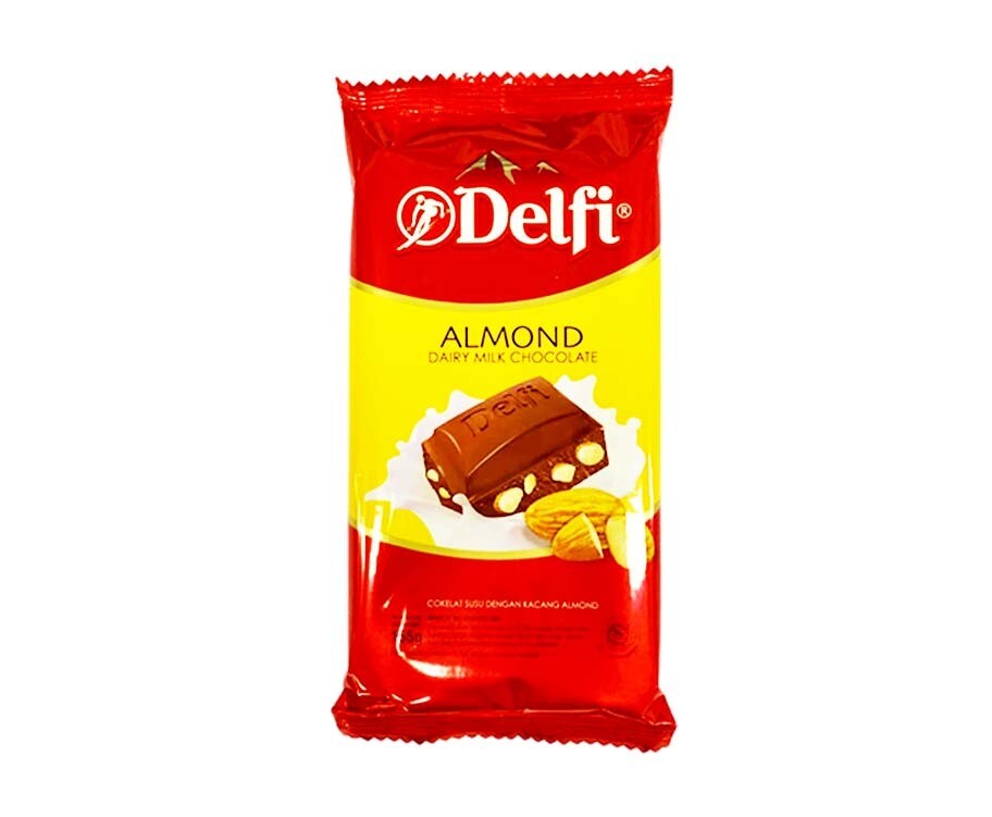 Delfi Almond Dairy Milk Chocolate 155g
