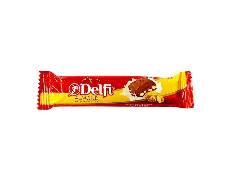 Delfi Almond Dairy Milk Chocolate 27g