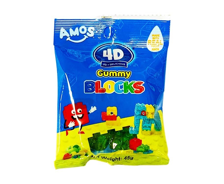 Amos 4D Gummy Blocks 45g