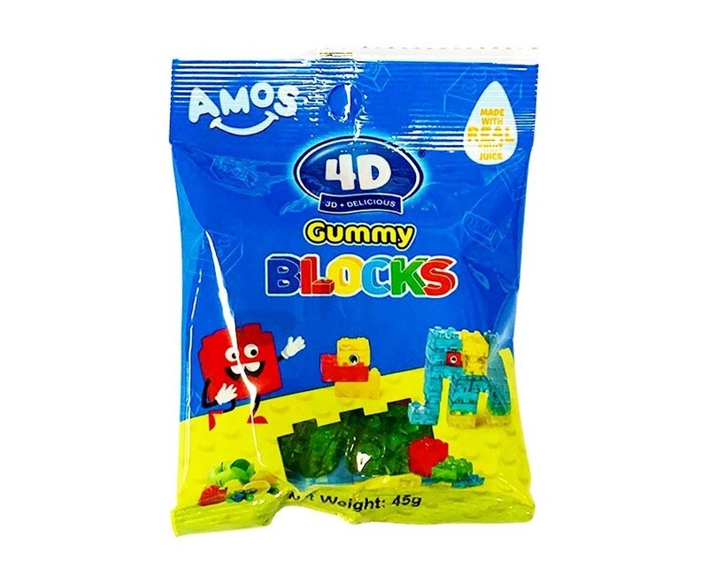 Amos 4D Gummy Blocks 45g