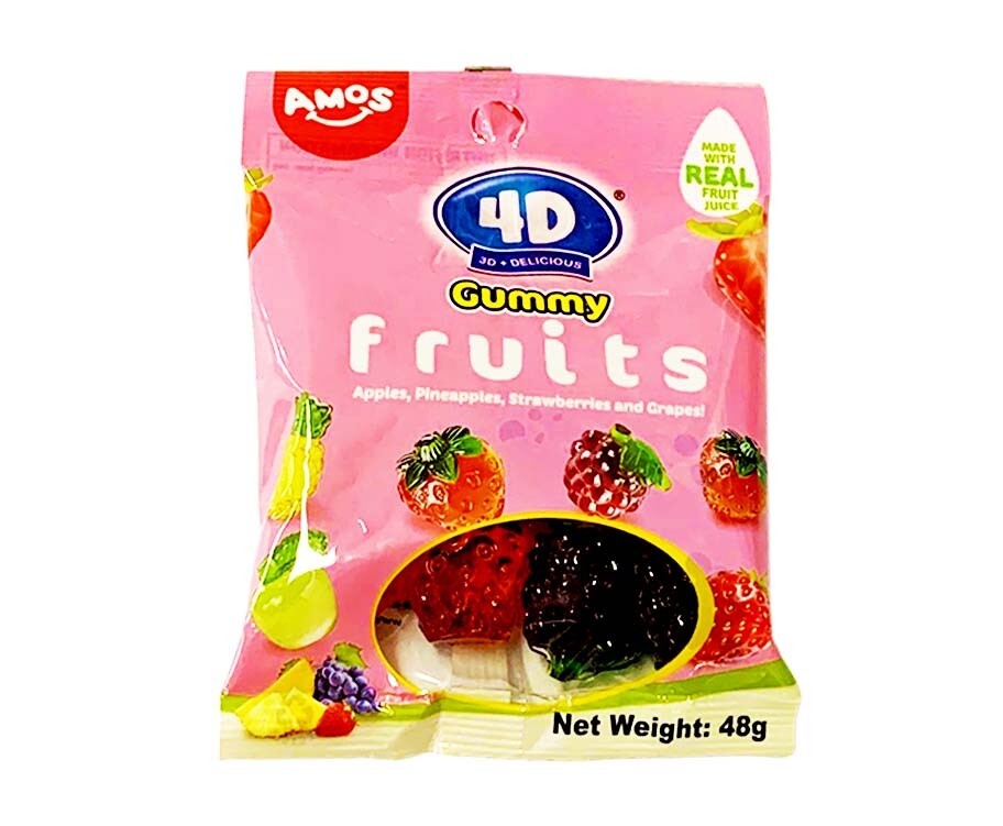 Amos 4D Gummy Fruits 48g