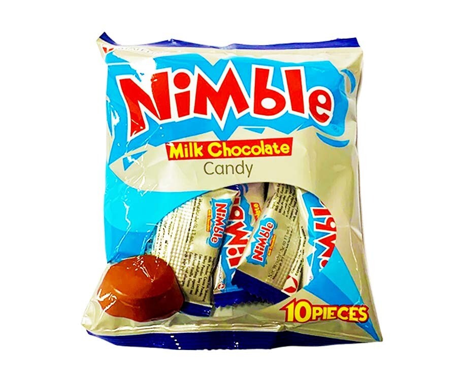 Stateline Nimble Milk Chocolate Candy (10 Packs x 5g)