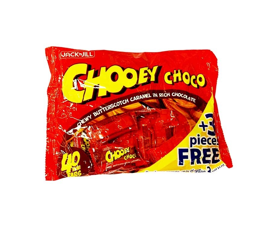 Jack &#39;n Jill Chooey Choco Chewy Butterscotch Caramel in Rich Chocolate (40+3 Mini Bars) 236.5g