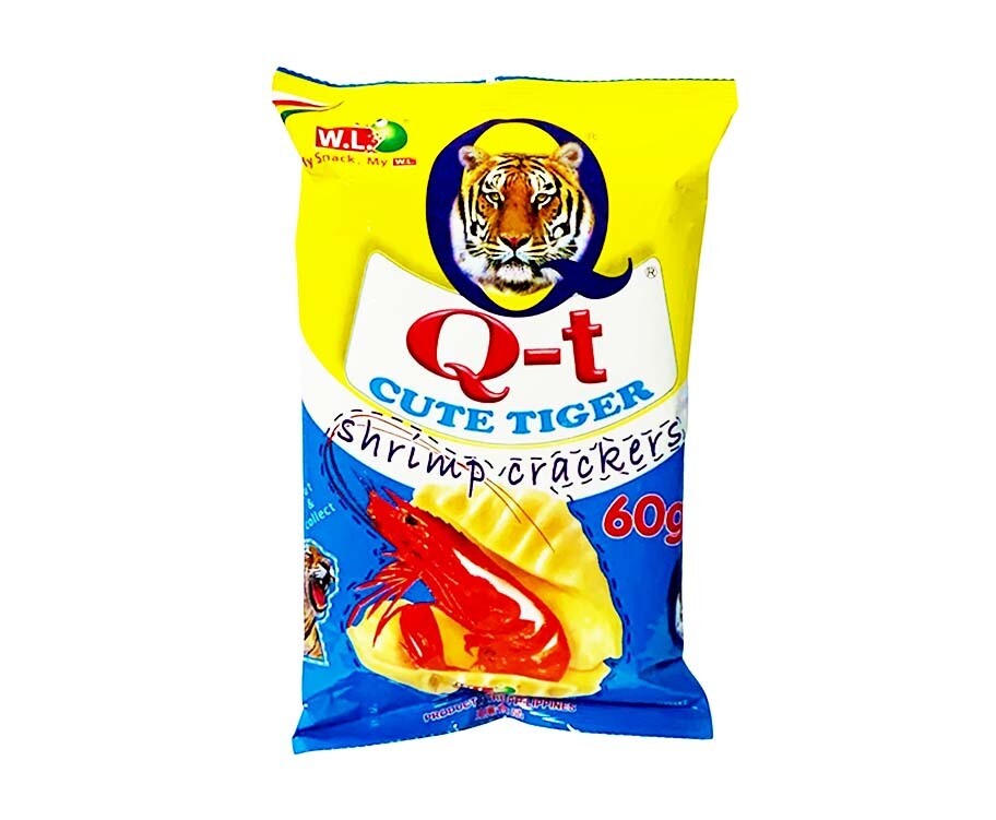 W.L. Foods Q-t Cute Tiger Shrimp Crackers 60g