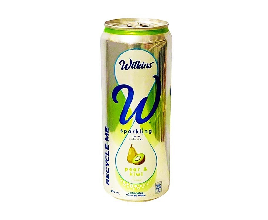 Wilkins Sparkling Pear &amp; Kiwi Flavor Zero Calories Carbonated Flavored Water 320mL