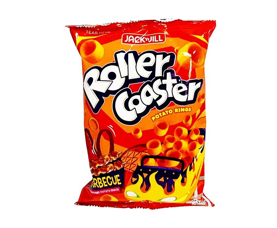 Jack &#39;n Jill Roller Coaster Potato Rings Barbecue Flavored Potato Snack 85g