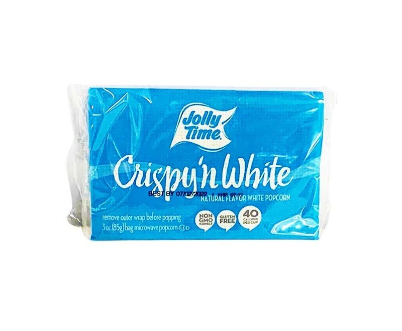Jolly Time Crispy &#39;n White Natural Flavor White Popcorn Microwave Popcorn 85g