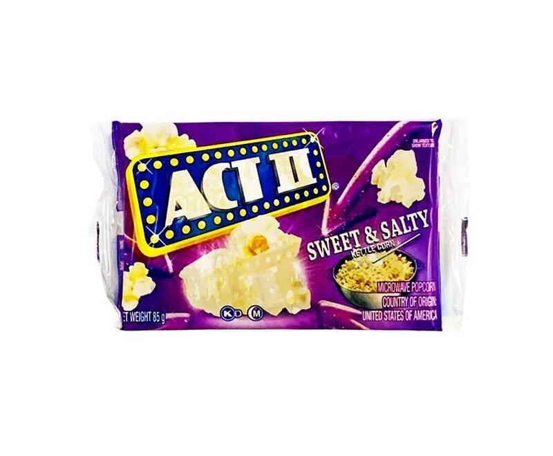 Act II Sweet &amp; Salty Kettle Corn Microwave Popcorn 85g