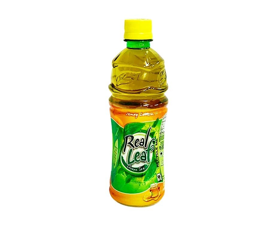 Real Leaf Green Tea Honey Lemon 480mL