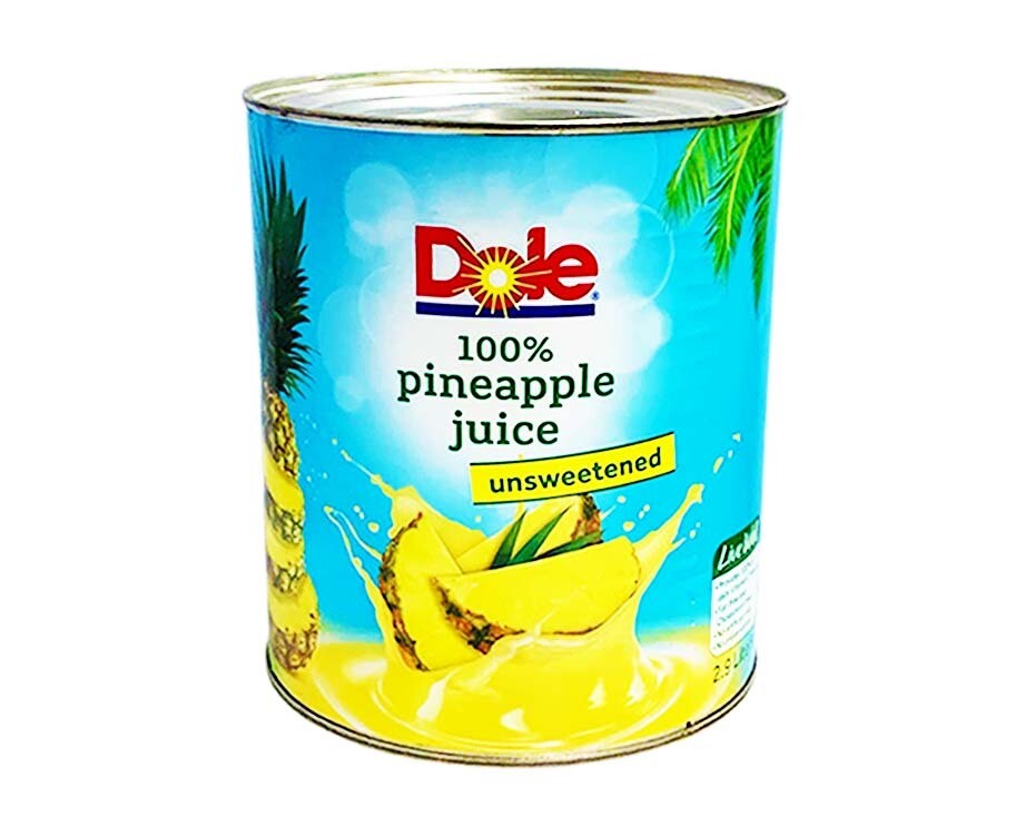 Dole 100% Pineapple Juice Unsweetened 2.9L