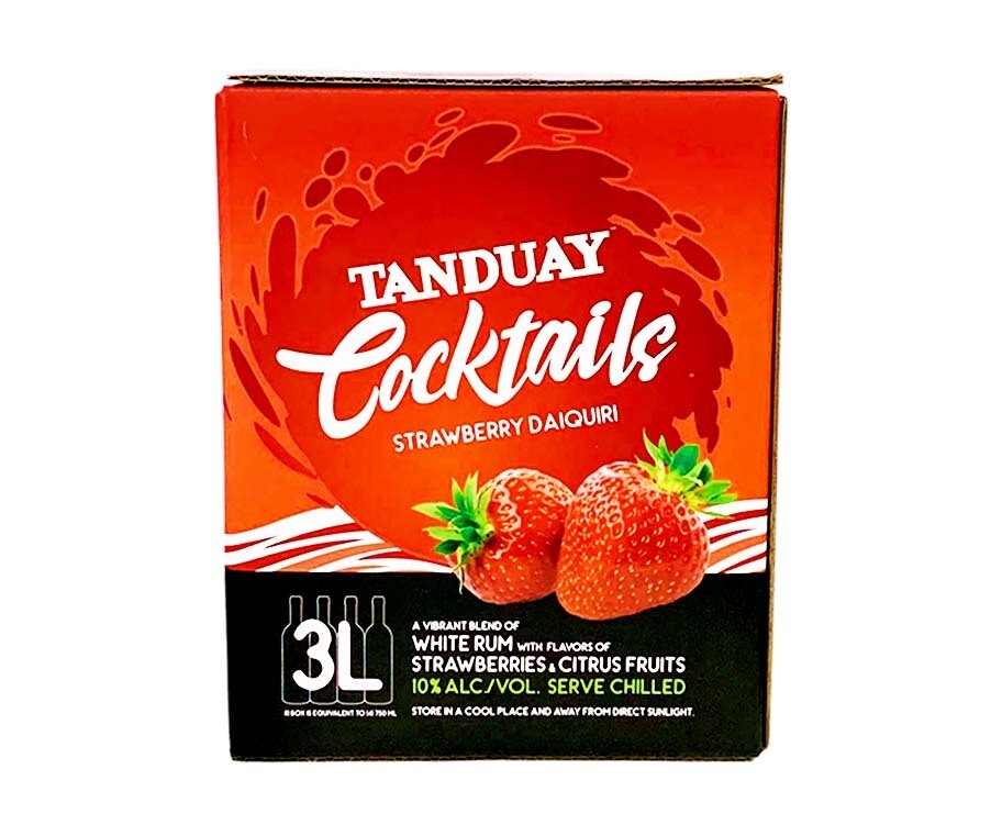 Tanduay Cocktails Strawberry Daiquiri (4 Bottles x 750ml)