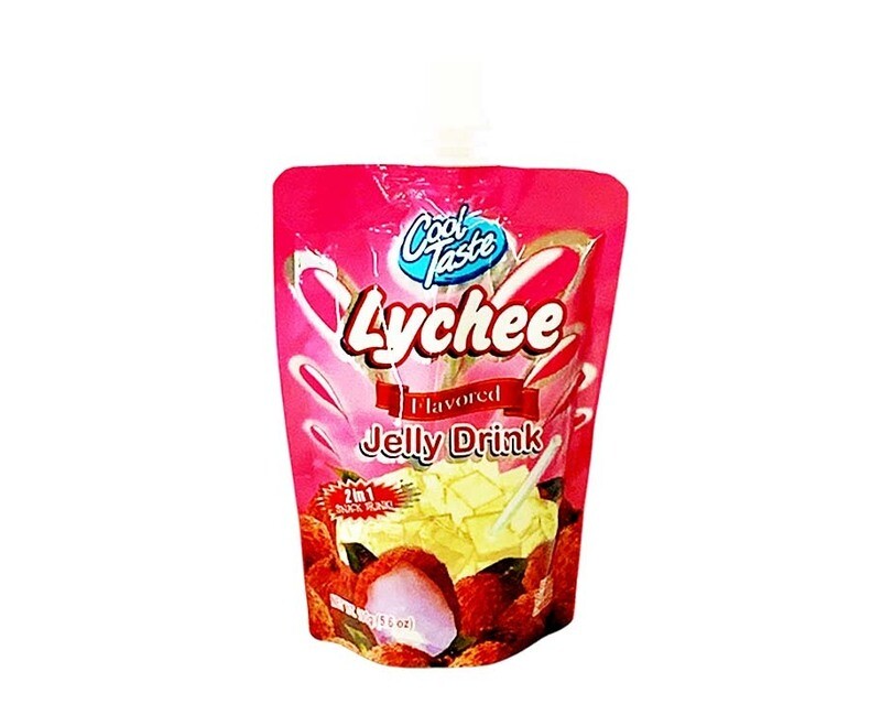 Cool Taste 2-in-1 Snack Drink Lychee Flavored Jelly Drink 5.6oz (160g)