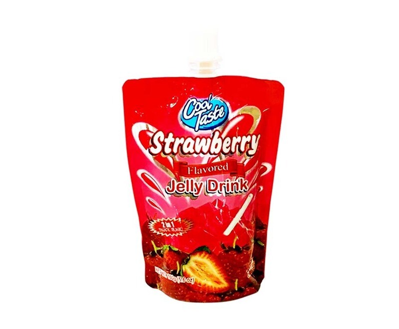 Cool Taste 2-in-1 Snack Drink Strawberry Flavored Jelly Drink 5.6oz (160g)