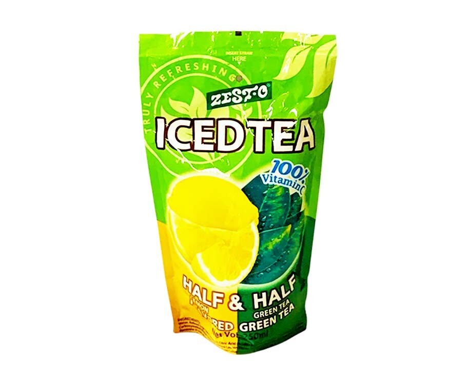 Zest-O Iced Tea Half Lemon &amp; Half Green Tea Flavored Green Tea 250mL