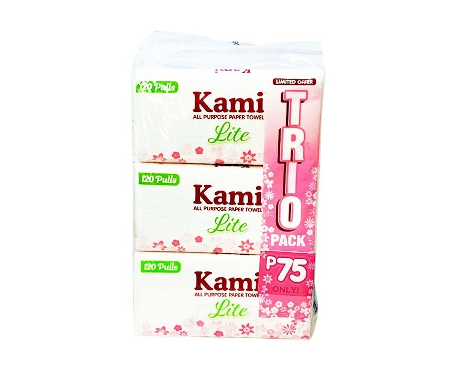 Kami All Purpose Paper Towel Lite (3 Packs x 120 Pulls)