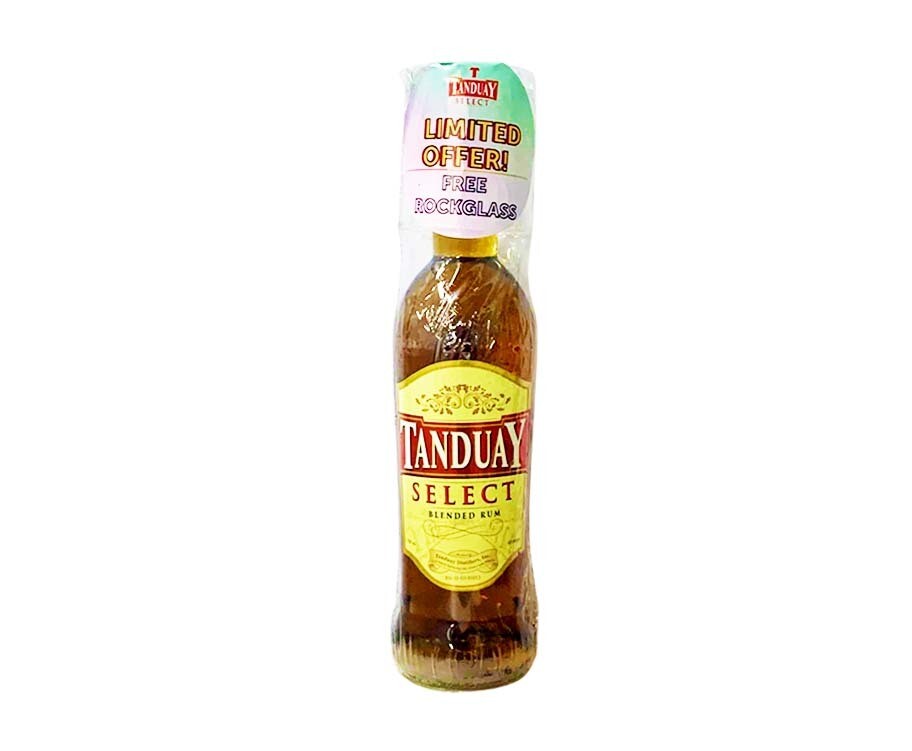 Tanduay Select Blended Rum 700mL + Free Rock Glass