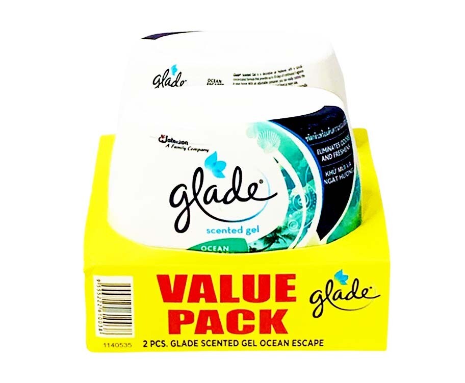 Glade Scented Gel Ocean Escape Value Pack (2 Packs x 180g)