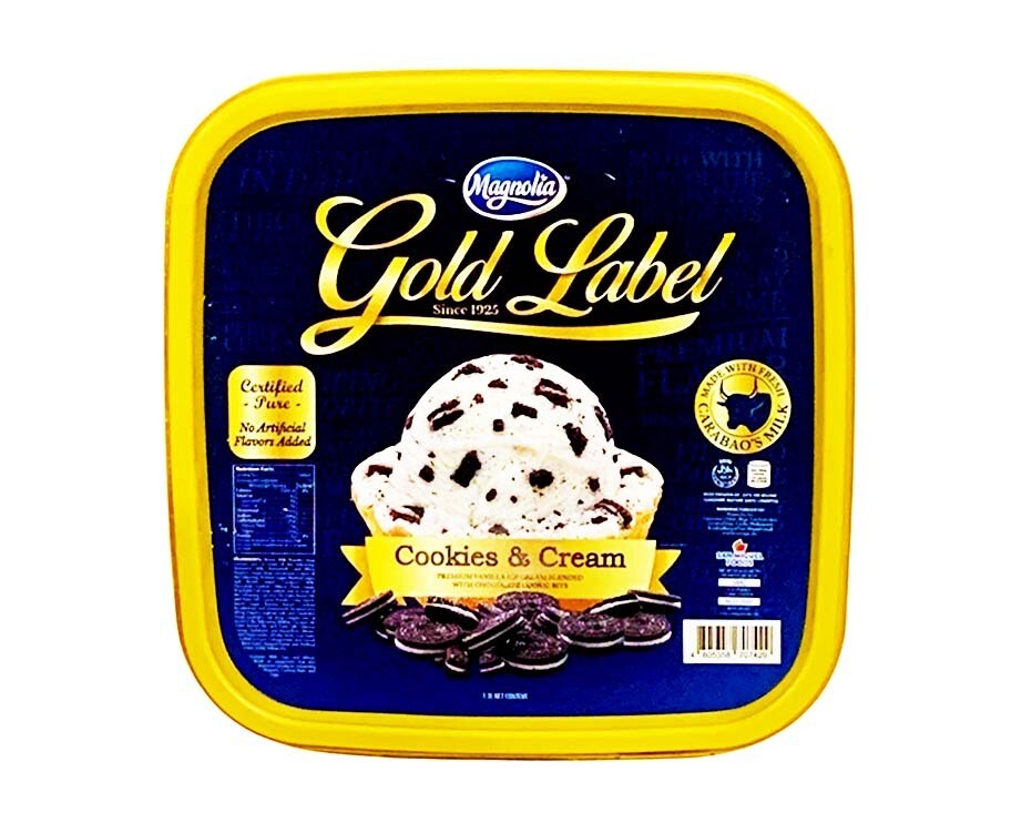 Magnolia Gold Label Cookies &amp; Cream Ice Cream 1.3L