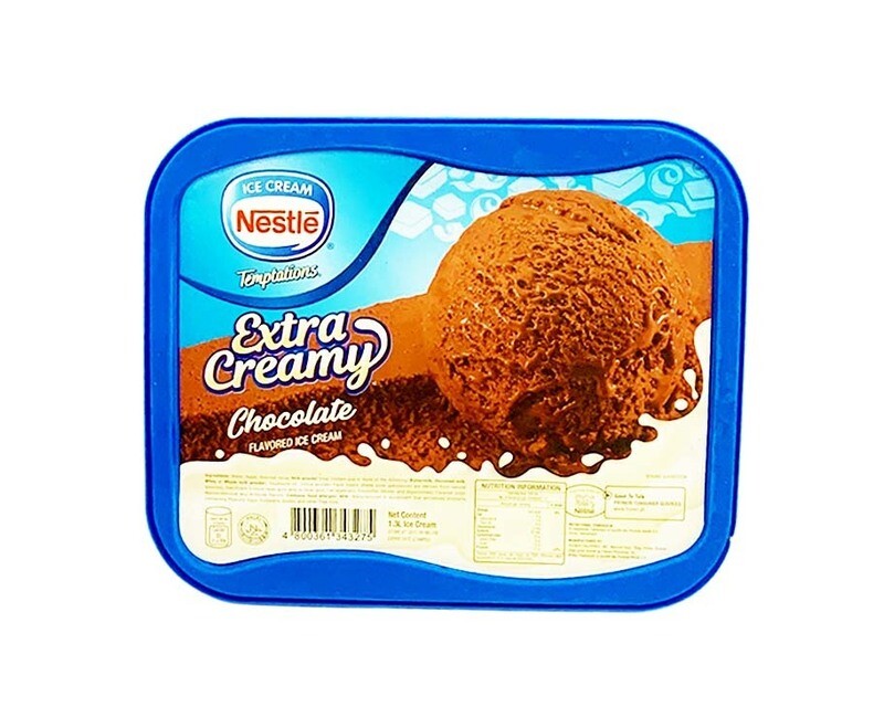 Nestlé Ice Cream Temptations Extra Creamy Chocolate Flavored Ice Cream 1.3L