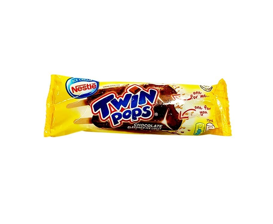 Nestlé Ice Cream Twin Pops Chocolate Flavored Ice Lolly 75mL