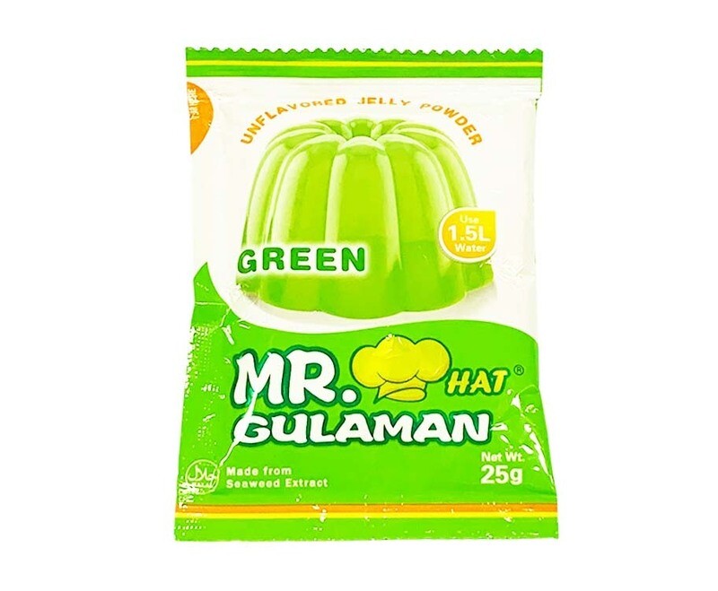Mr. Hat Gulaman Green Unflavored Jelly Powder 25g
