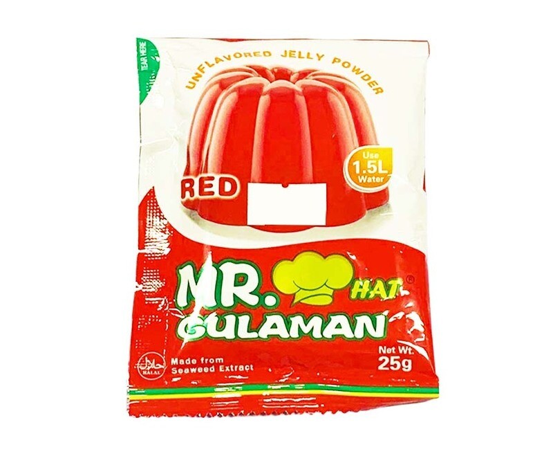Mr. Hat Gulaman Red Unflavored Jelly Powder 25g