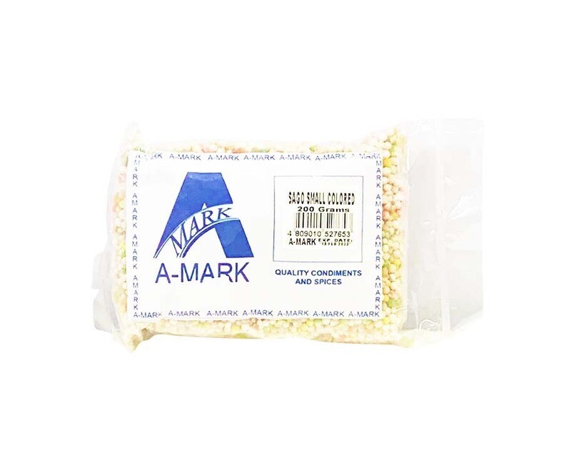 A-Mark Quality Condiments and Spices Sago Small Colored 200g