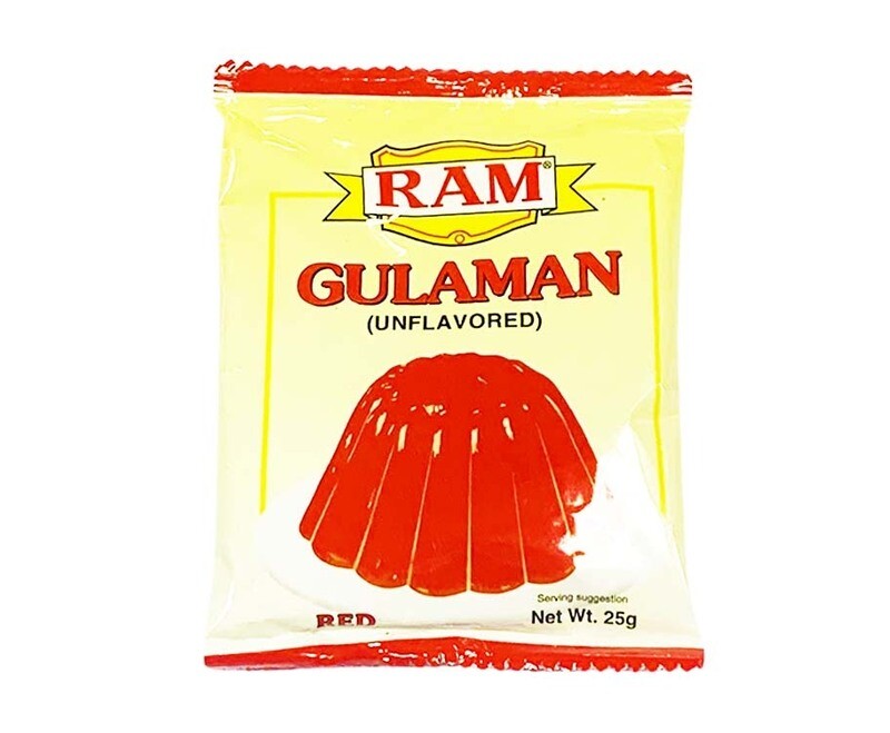 RAM Gulaman (Unflavored) Red 25g