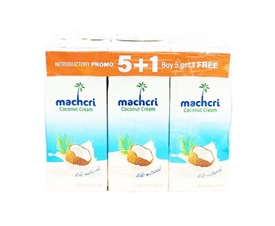 Machcri All-Natural Coconut Cream Introductory Promo (5+1 Packs x 250mL)