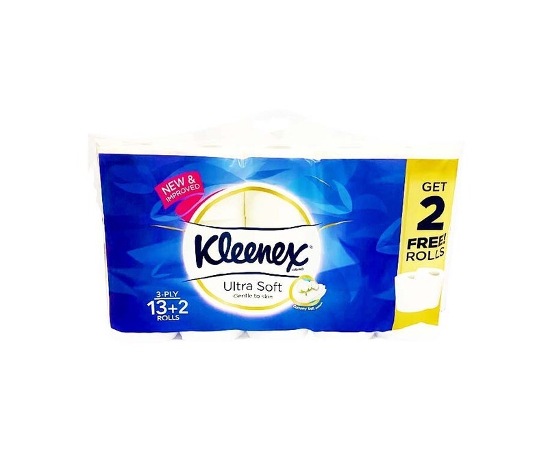 Kleenex Brand Bathroom Tissue Ultra Soft 3-Ply 13+2 Rolls