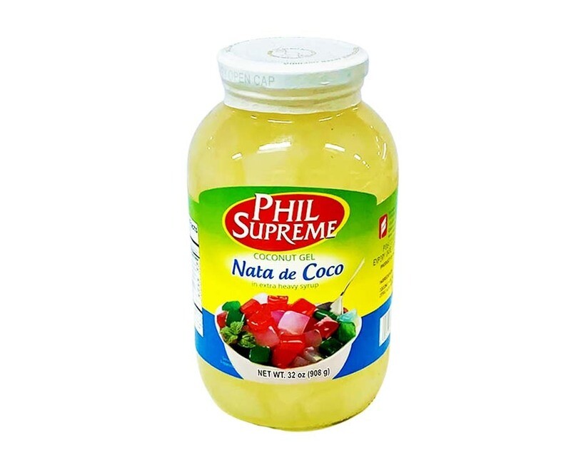 Phil Supreme Coconut Gel Nata de Coco in Extra Heavy Syrup 32oz (908g)