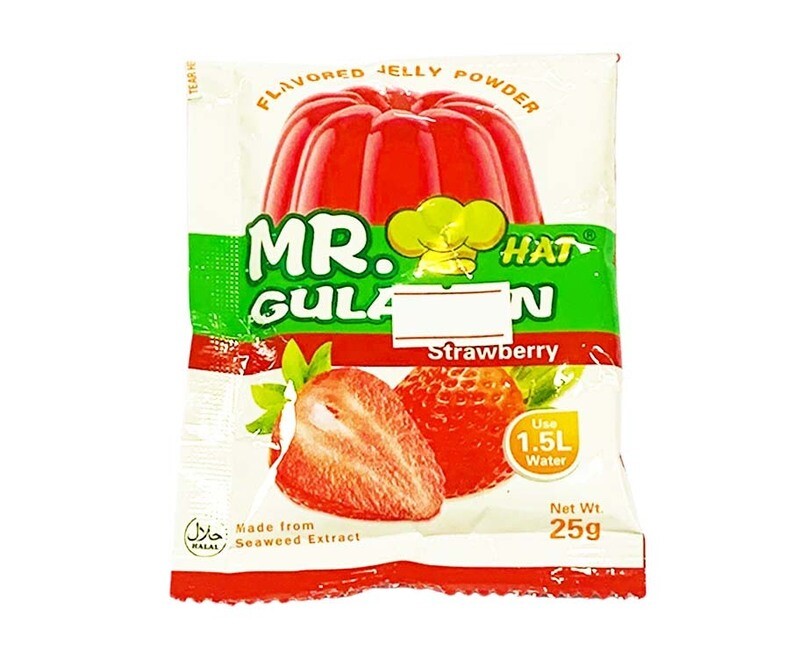 Mr. Hat Gulaman Strawberry Flavored Jelly Powder 25g
